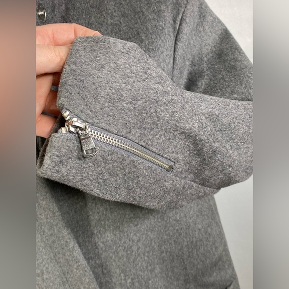 H&M wool blend winter knee length coat formal office career preppy classic 4 - Picture 5 of 11